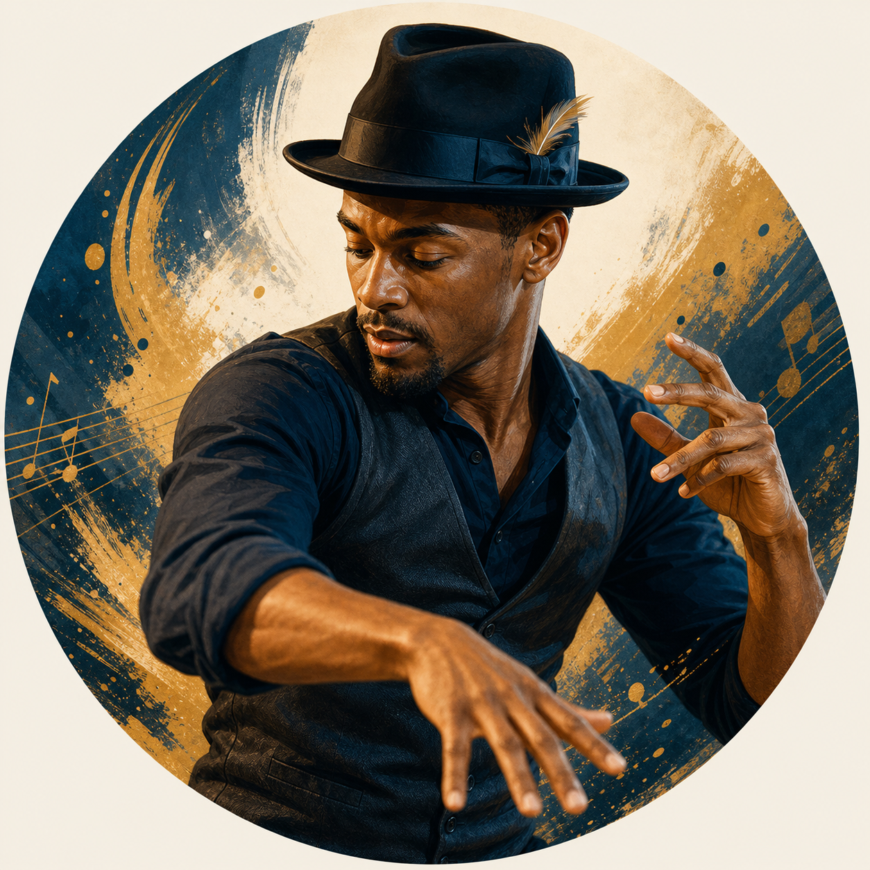 Avatar illustré symbolisant le rhythm tap contemporain